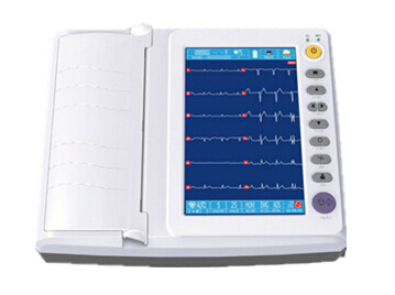 10 Zoll Touch Screen EKG-Überwachungs-System-Aufnahmebetrieb 3ch+++ 6ch 6ch+ 12ch