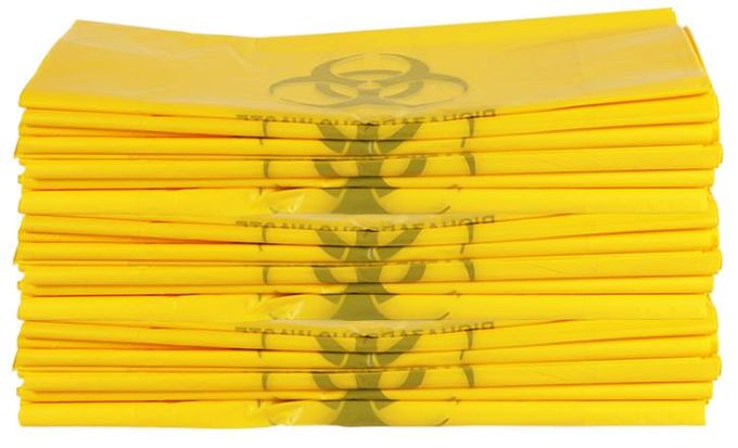 Biohazard-ansteckende überschüssige Tasche EVP für COVID - 19 Wegwerfabfall-Taschen-Stärke 5 Mil-Länge 86 cm-Breite 70cm