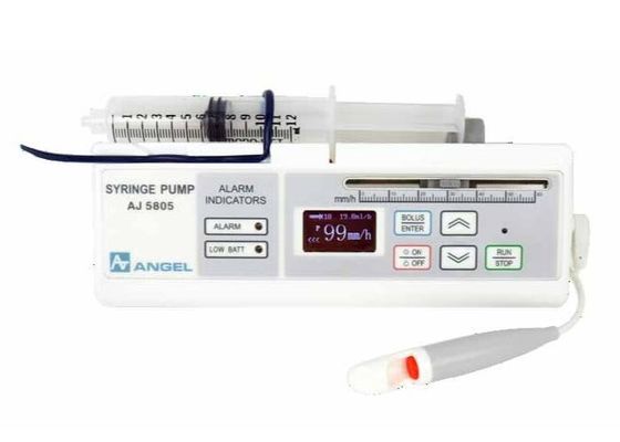 Medizinische tragbare Einwegspritzenpumpe-Infusions-Rate 1~99mm/Stunde unter Verwendung 3 AA-Batterien